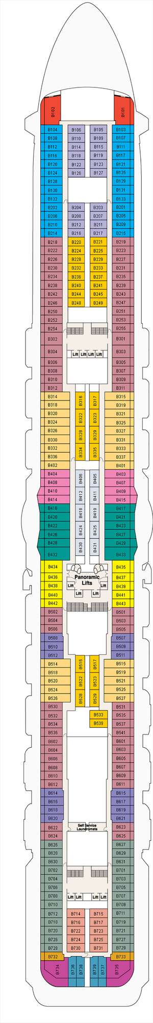 Deck plan for Enchanted Princess