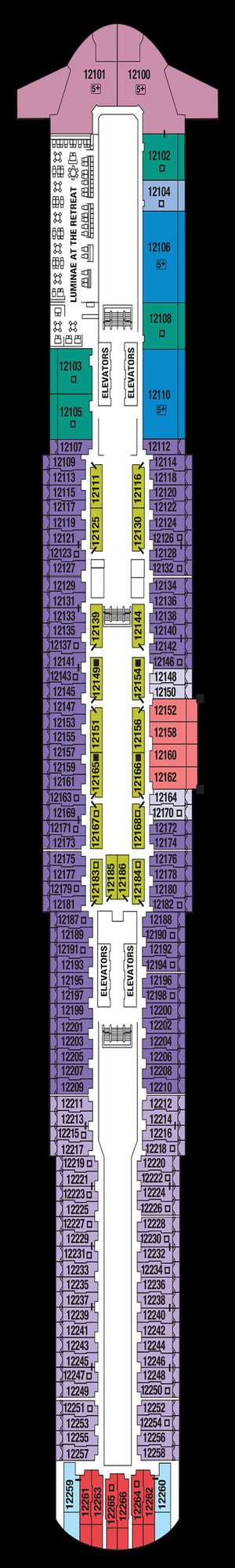 Deck plan for Celebrity Edge