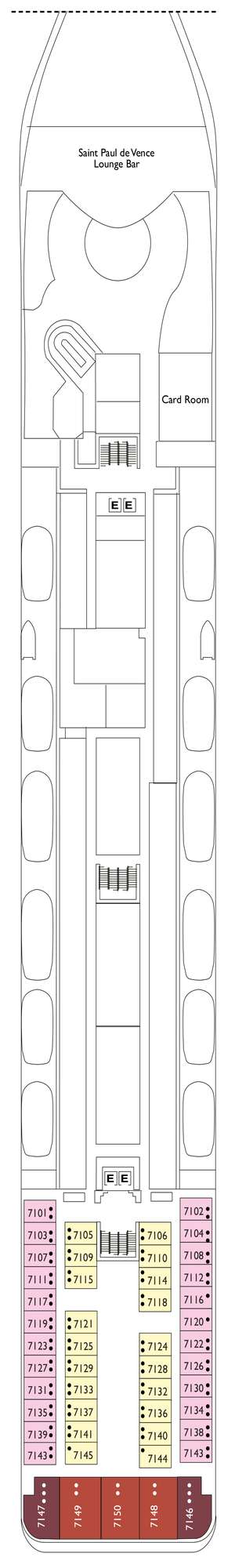 Deck plan for Costa neoRiviera