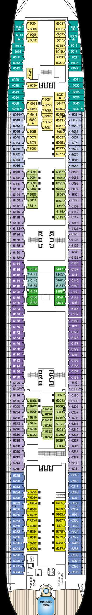 Deck plan for Queen Mary 2