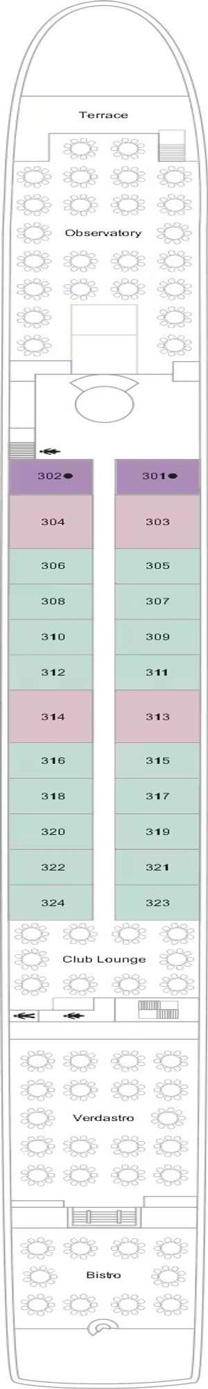 Deck plan for TUI Maya