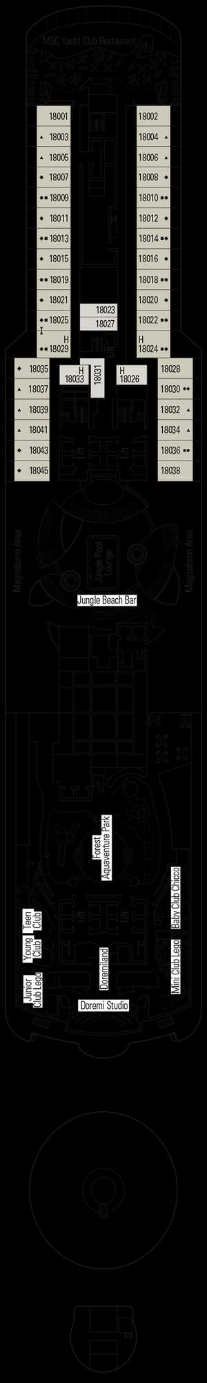 Deck plan for MSC Seaview