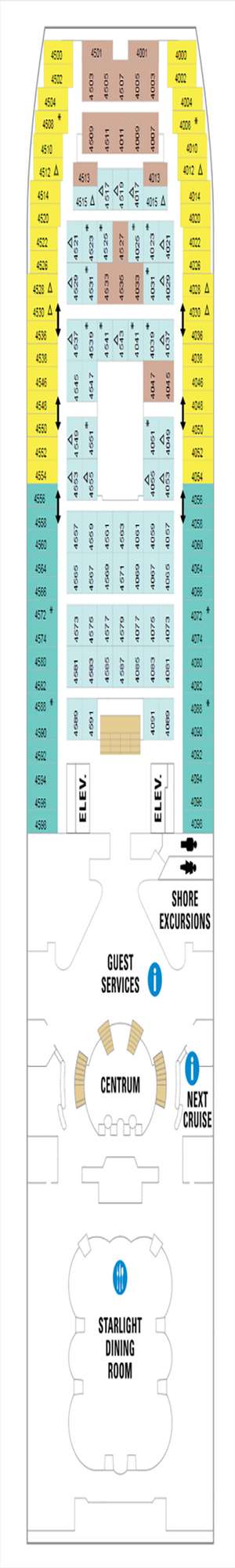 Deck plan for Majesty of the Seas