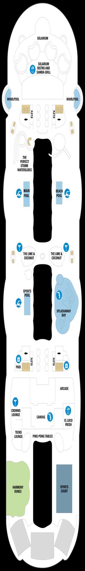 Deck plan for Harmony of the Seas