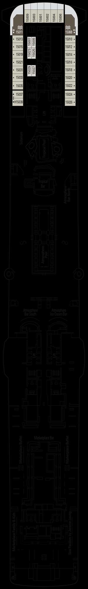 Deck plan for MSC Virtuosa