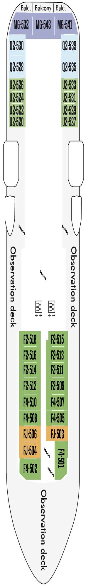 Deck plan for MS Fram