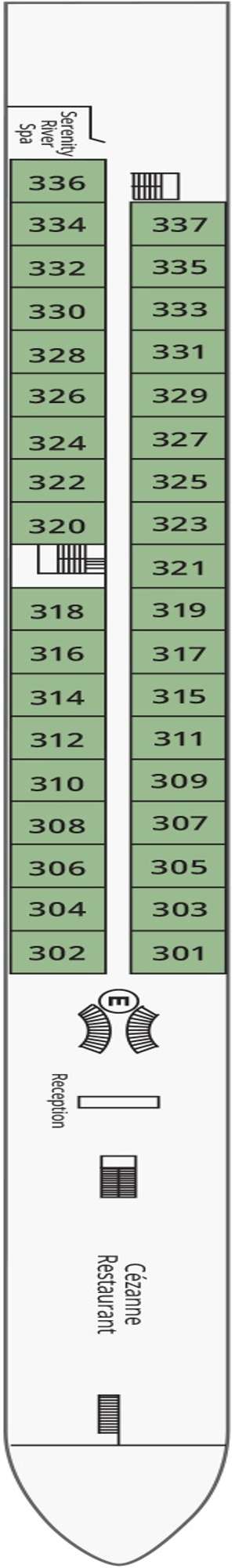 Deck plan for S.S. Catherine