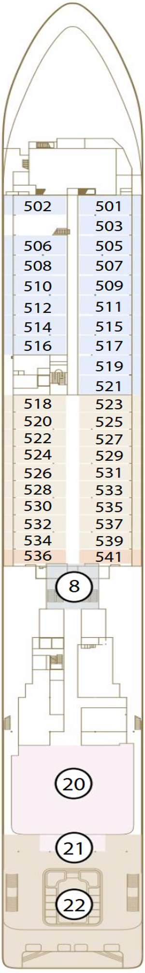 Deck plan for Scenic Ikon
