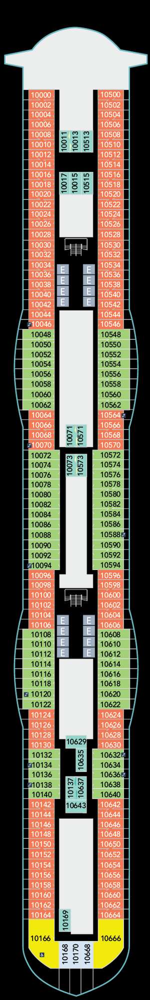Deck plan for Disney Destiny