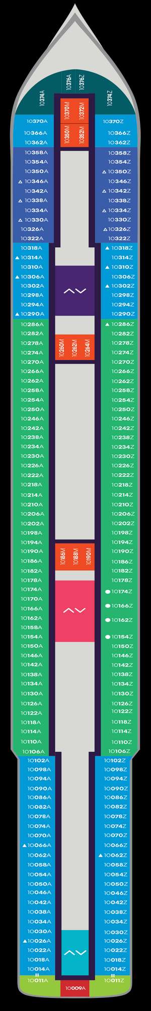 Deck plan for Scarlet Lady