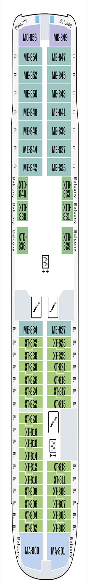 Deck plan for MS Roald Amundsen