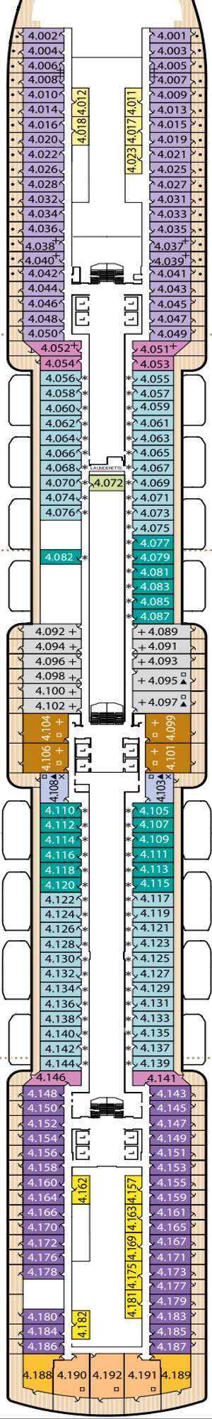 Deck plan for Queen Victoria