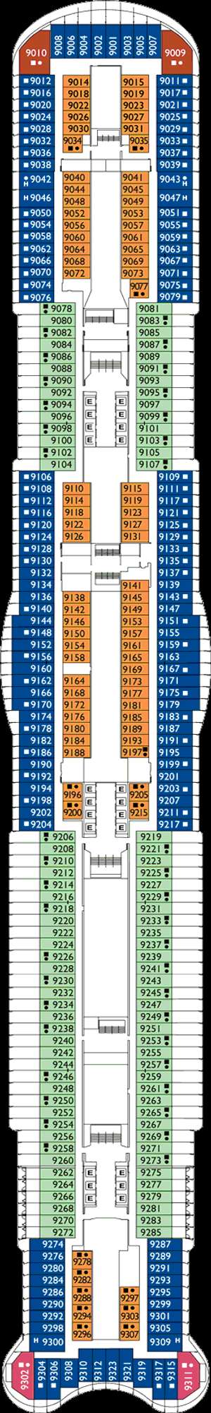 Deck plan for Costa Smeralda