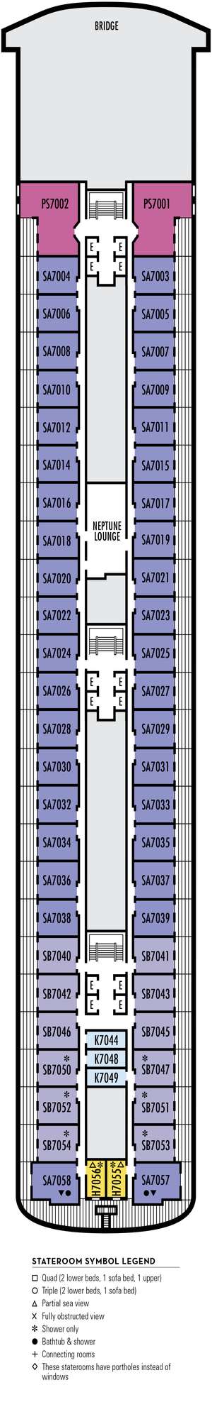 Deck plan for ms Amsterdam
