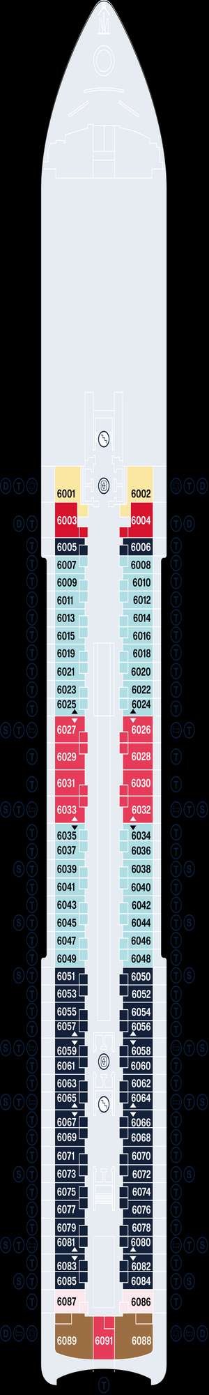 Deck plan for Explora V