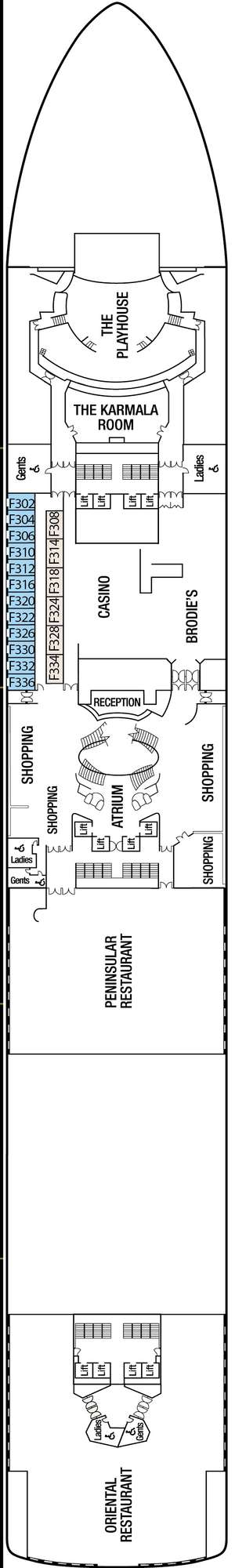 Deck plan for Azura