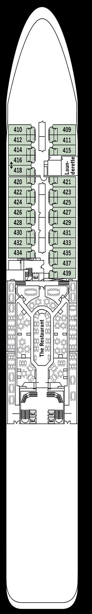 Deck plan for Silver Shadow