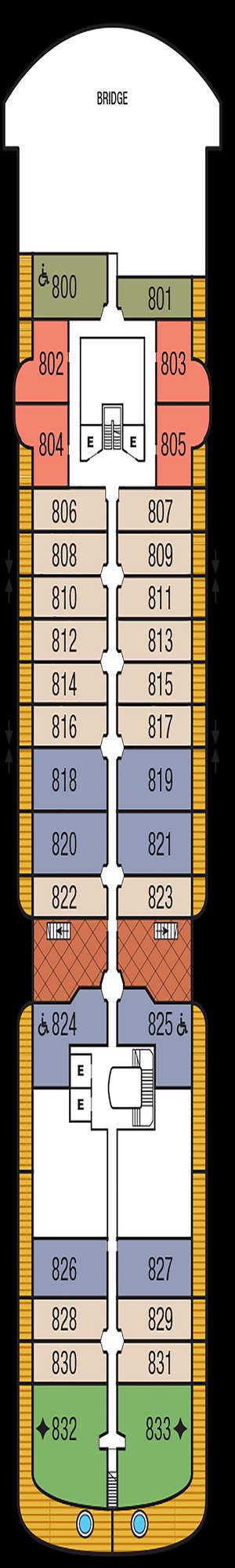 Deck plan for Seabourn Pursuit