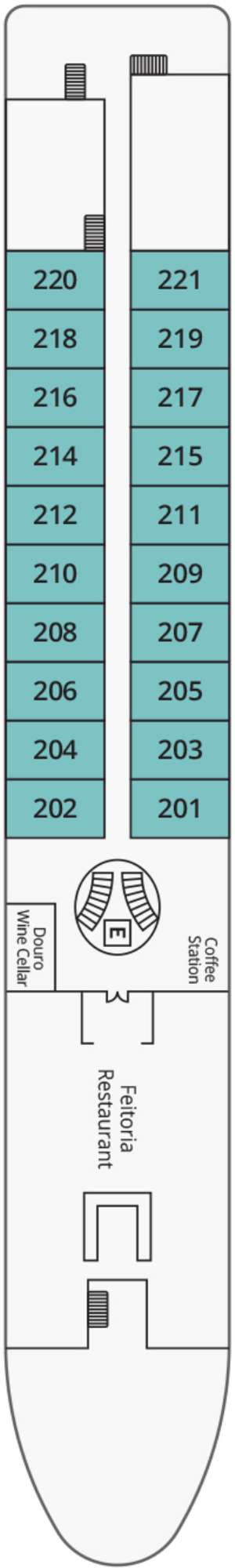 Deck plan for S.S. São Gabriel