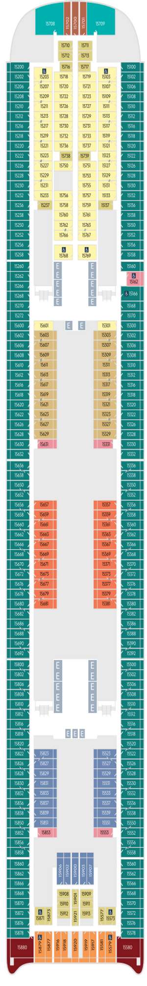 Deck plan for Disney Adventure