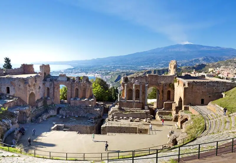 Teatro Antico di Taormina Sicily Italy
