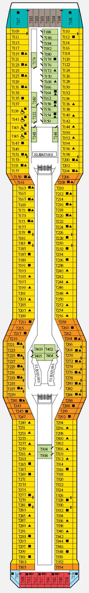 Deck plan for Celebrity Solstice