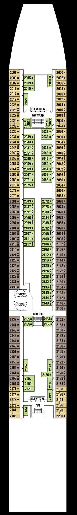 Deck plan for Celebrity Infinity