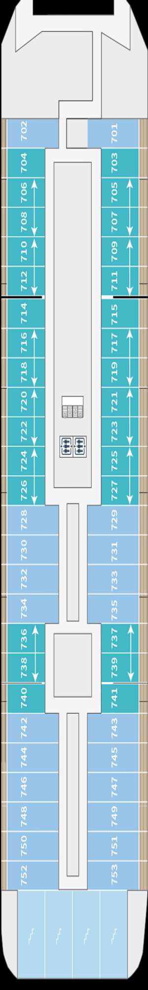 Deck plan for Le Commandant Charcot