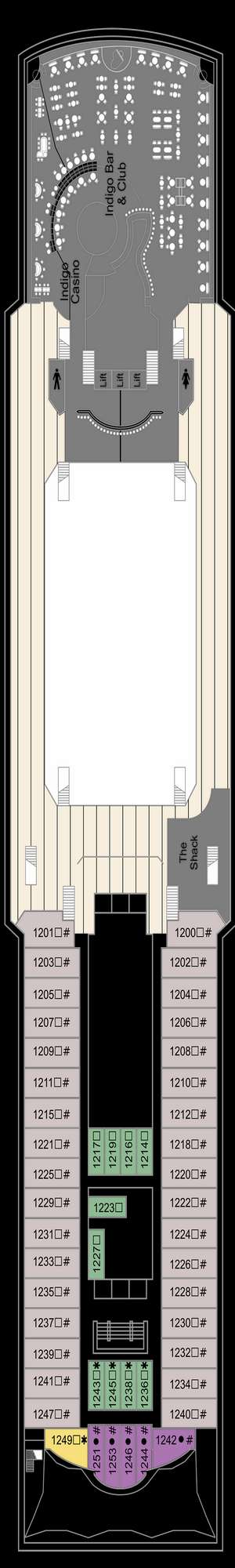 Deck plan for Marella Explorer 2