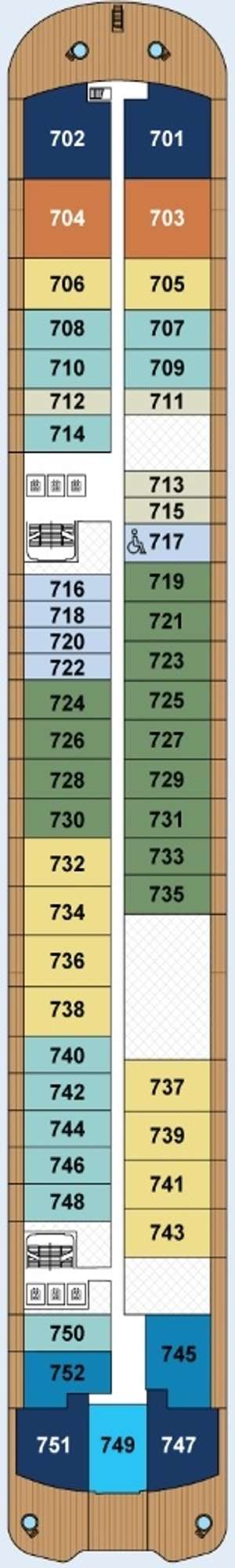 Deck plan for Luminara