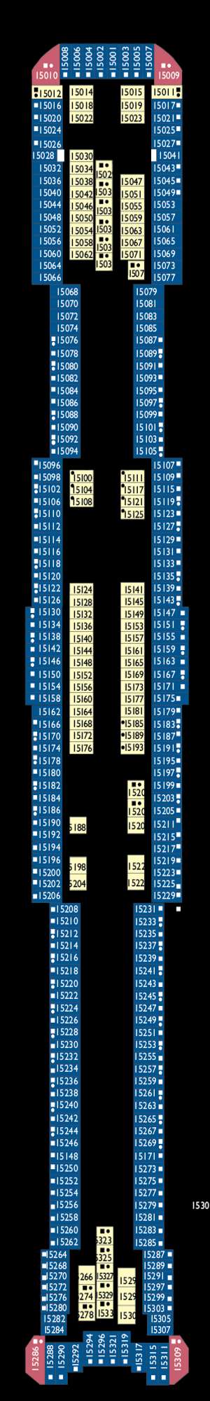 Deck plan for Costa Toscana