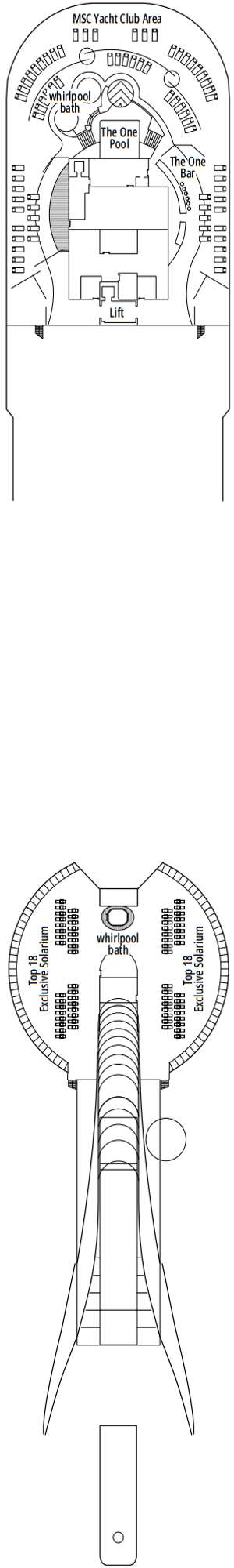 Deck plan for MSC Fantasia