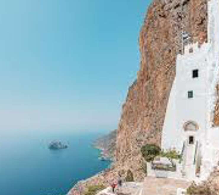 Climb to the Panagia Chozoviotissa Monastery