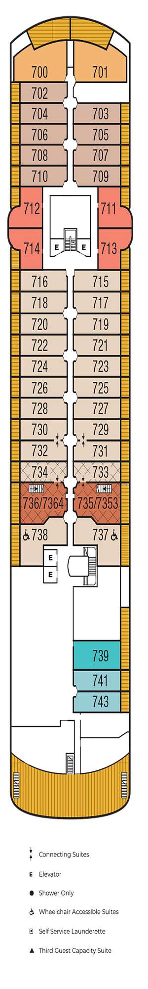 Deck plan for Seabourn Venture