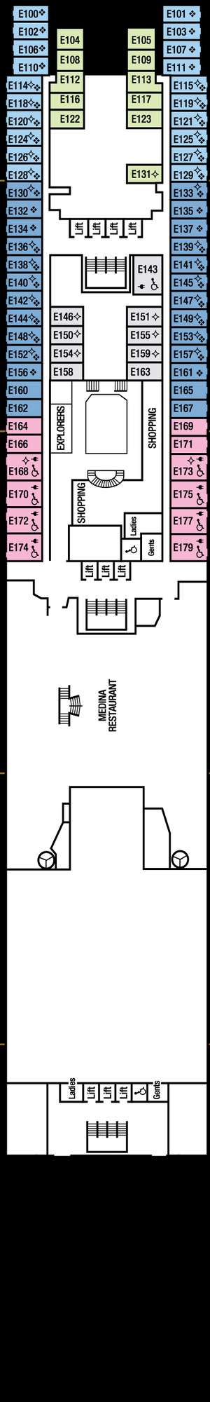 Deck plan for Aurora