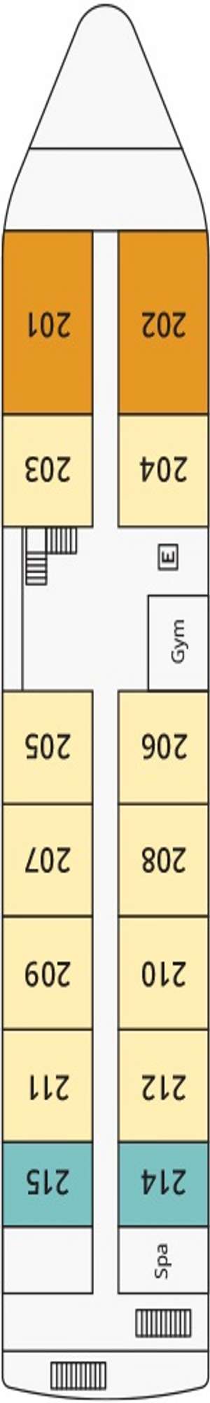 Deck plan for S.S Sphinx