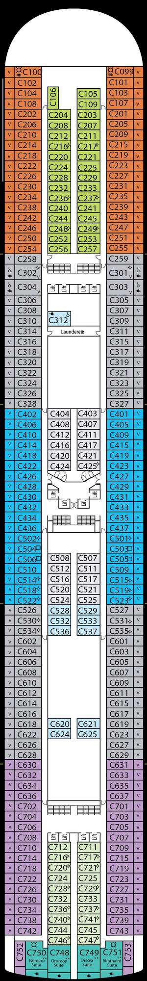 Deck plan for Azura