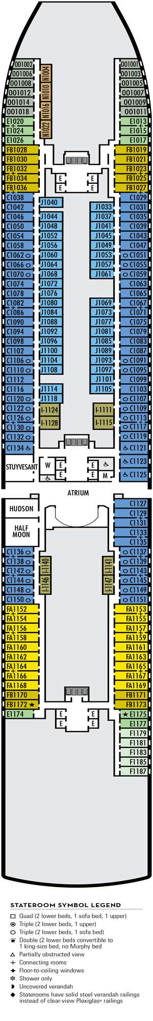 Deck plan for Nieuw Statendam