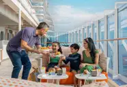 family on the boardwalk