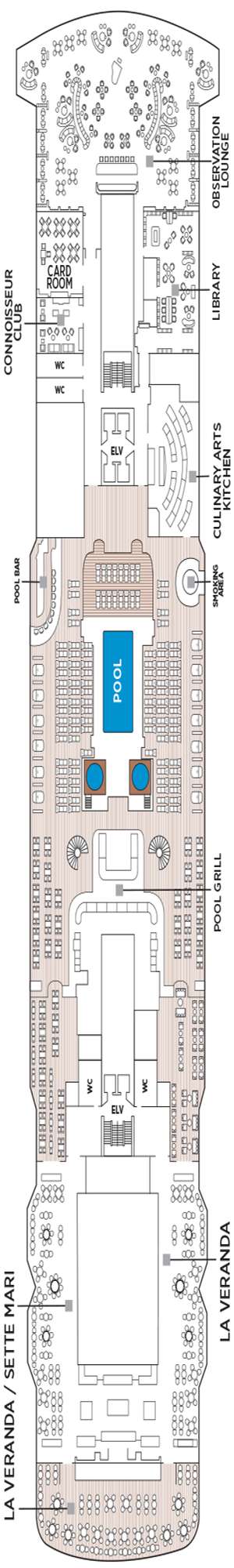 Deck plan for Regent Seven Seas Grandeur