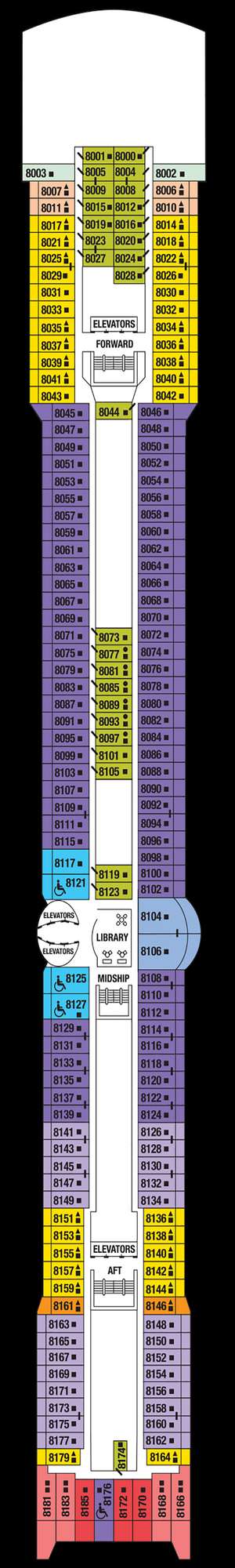 Deck plan for Celebrity Constellation