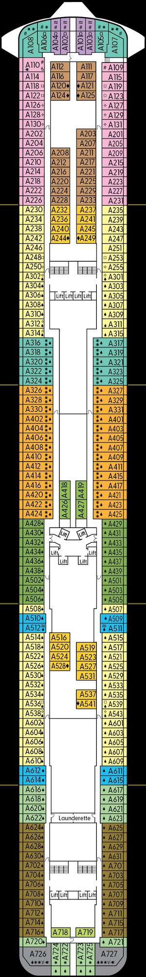 Deck plan for Britannia
