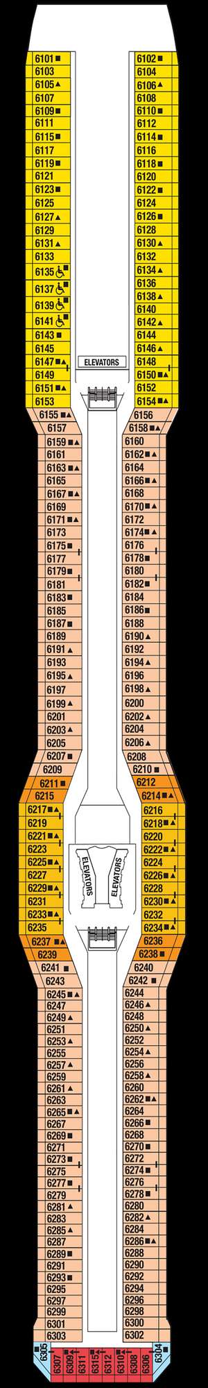 Deck plan for Celebrity Eclipse