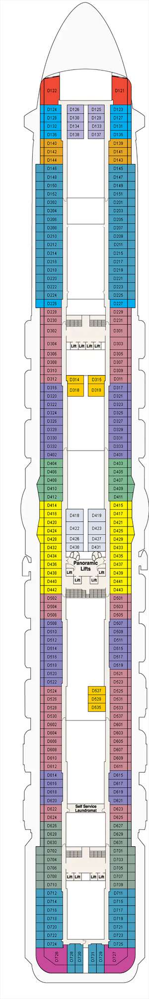 Deck plan for Enchanted Princess