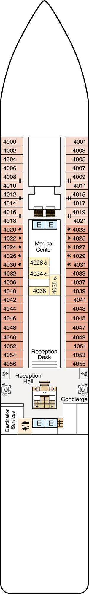 Deck plan for Oceania Sirena