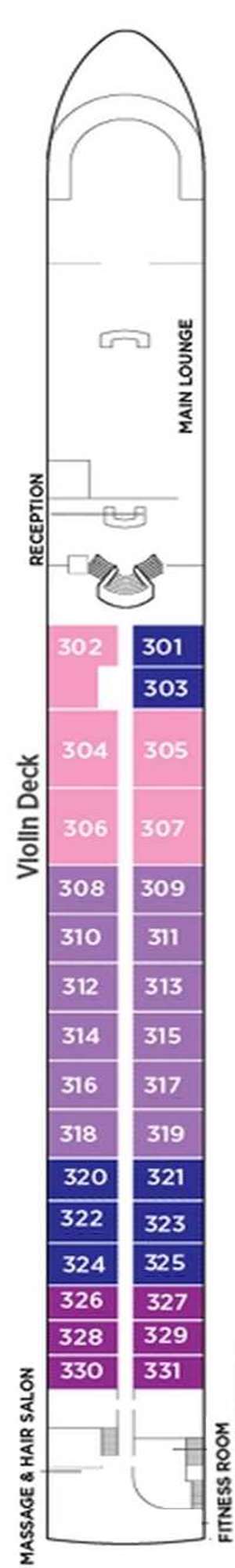 Deck plan for AmaBella