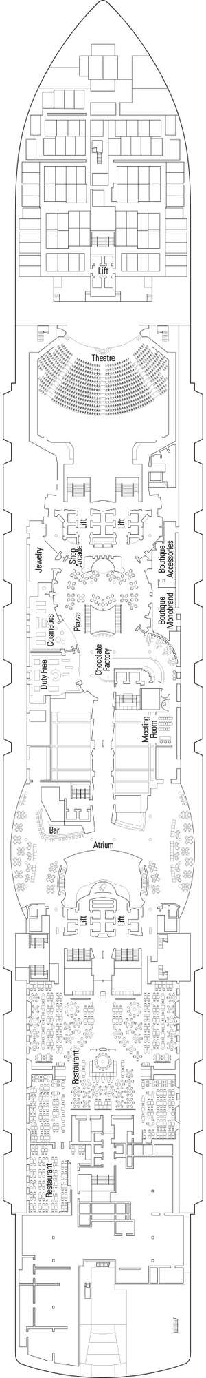 Deck plan for MSC Seaview