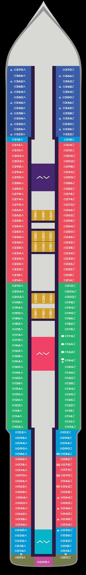 Deck plan for Scarlet Lady