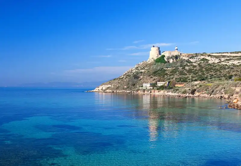 Calamosca Beach Cagliari Sardinia Italy