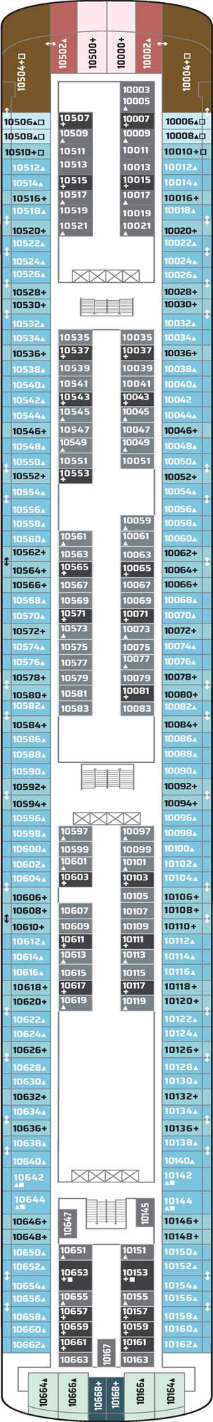 Deck plan for Norwegian Jade